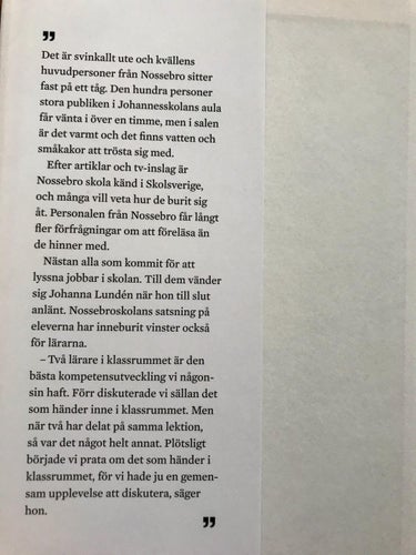 GODKÄNT? En reportagebok om den svenska skolan Emma Leijnse 2012