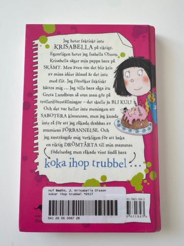 Krisabella Olsson: Kokar ihop trubbel av Joanna Nadin, 2017