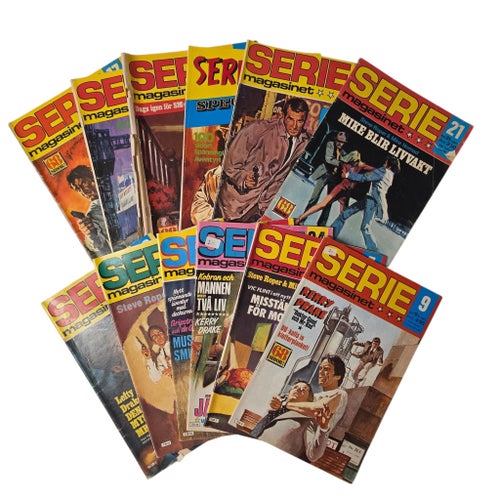 Seriemagasinet Serietidningar - 12 st 1973-1982