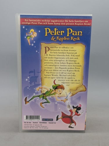 Peter Pan & Kapten Krok - Svenskt tal - VHS