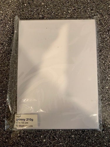 500 ark HL fotopapper 13x18 cm glossy 210 g (10 pk a 50 st).