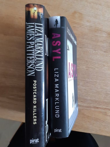 2 st hård bundna böcker av Liza Marklund