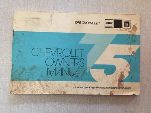 1975 Chevrolet Owner's Manual