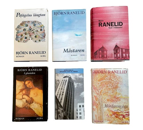Björn Ranelid - 6 tidiga romaner (Alba förlag) - komplett samling