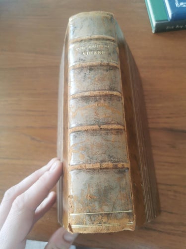 Vidare omslag medbundna vackert halvfranskt band 1936