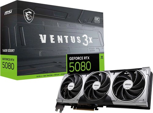 MSI GeForce RTX 5080 Ventus 3X 16GB GDDR7 Grafikkort