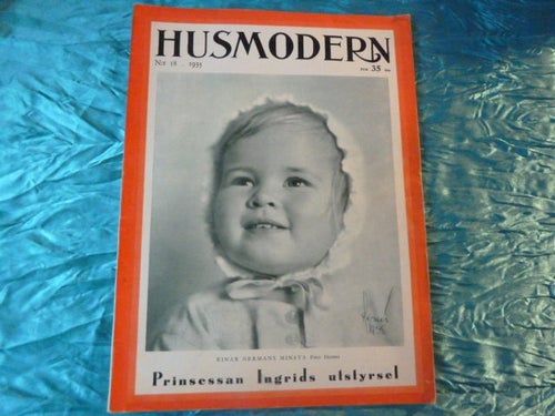 HUSMODERN, 1935 NR 18, TIDNING, PRINSESSAN INGRIDS UTSTYRSEL