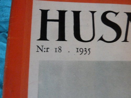 HUSMODERN, 1935 NR 18, TIDNING, PRINSESSAN INGRIDS UTSTYRSEL