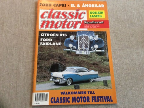 Classic Motor nr 6 1990 Citroën, Fairlane,Ford Capri,Fordson,MV Augusta,Triumph