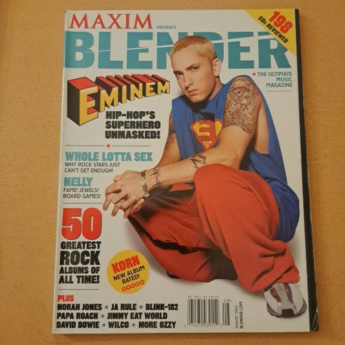 Blender Magazine Augusti 2002 med Eminem