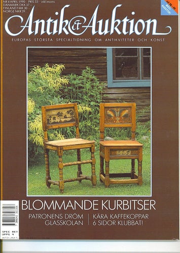 Antik & Auktion 4/1990 - Glasskolan IV, kaffekoppar m m