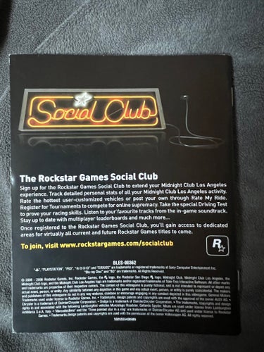 Owner's Manual - Midnight Club Los Angeles