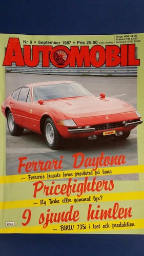 Automobil nr 9 1987: Ferrari 365 GTB/4 Daytona, Alpine A110 + A310 + V6 GT