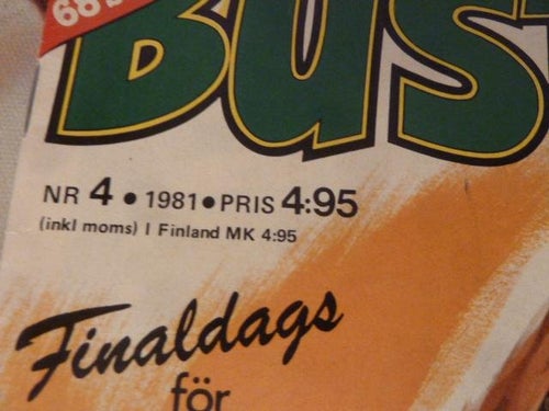 BUSTER, NR 4 - 1981, TIDNING