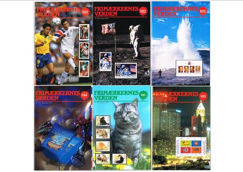 FRIMÆRKERNES VERDEN 1994-2009 – 62 frimärkskataloger