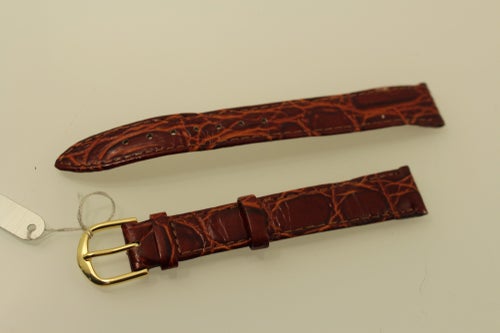 NOS läderband till armbandsur - 14 MM - (V10)