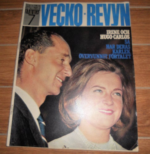 Vecko Revyn nr7 1965 kungligt Spanien, Jeanne Moreau