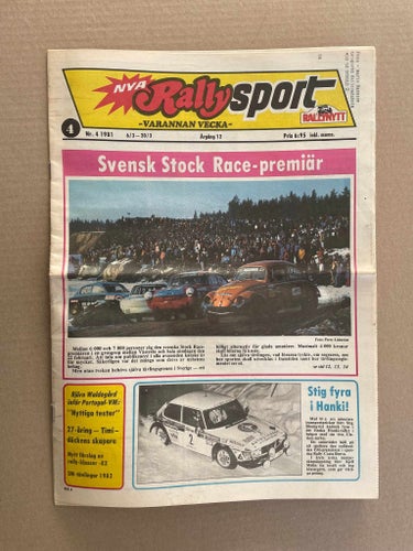 Rallysport / Rally Sport med Rallynytt 1981 nr.4