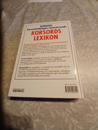 Bonniers Korsordslexikon, Sara Säthersten, 1998