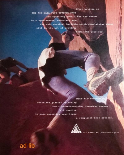 NIKE - NIKE AIR, STOR TIDNINGSANNONS REKLAM ADVERT 1995