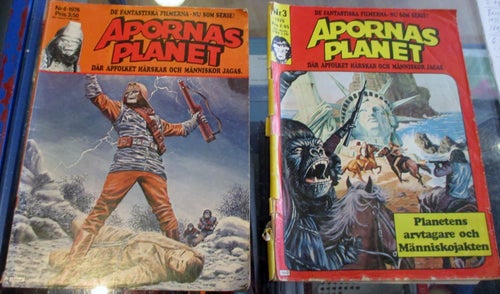 2 serietidningar Apornas Planet från 1976