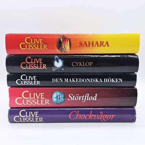 Clive Cussler - bokpaket med 5 böcker