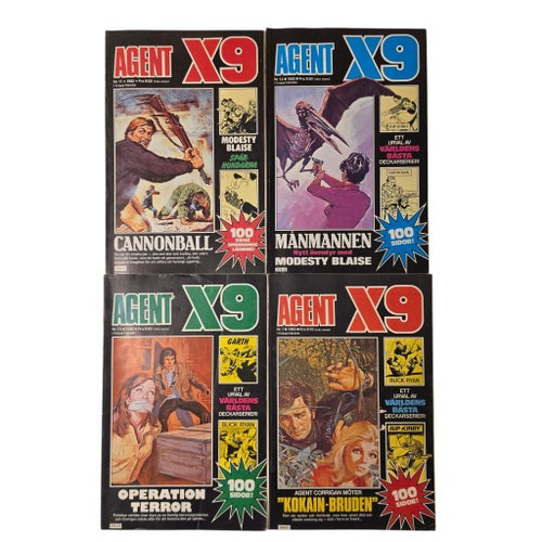 Agent X9 Serietidningar - 10 st 1982-1984