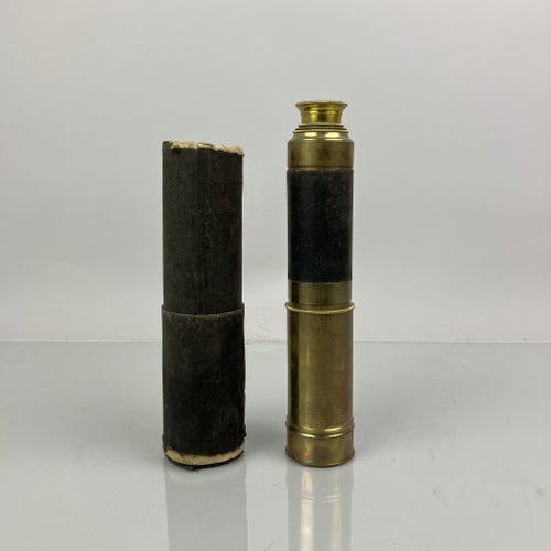 Kikare, tubkikare, troligen mässing, vintage