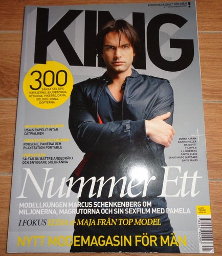 King NUMMER ETT 2005 Marcus Schenkenberg, Brad Pitt