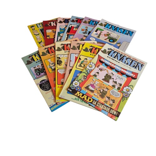 Knasen 12 St Serietidningar – svenska original