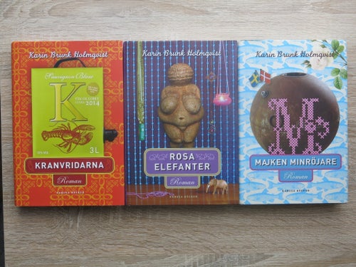 Karin Brunk Holmqvist - 3 böcker.