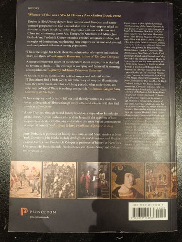 Empires in World History av Jane Burbank och Frederick Cooper, 2010