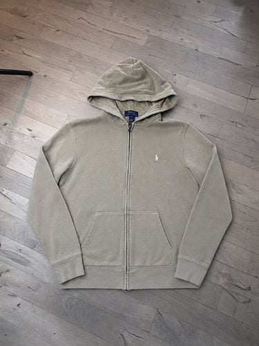 Polo Ralph Lauren beige hættetrøje, størrelse L (14-16)