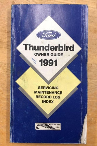 1991 Ford Thunderbird Owner Guide