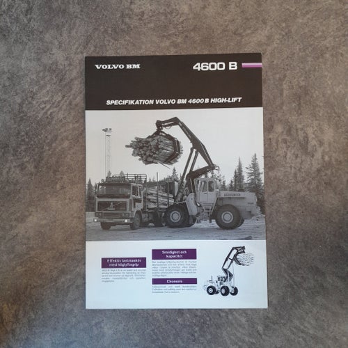 Broschyr Volvo BM Lastmaskin 4600 B