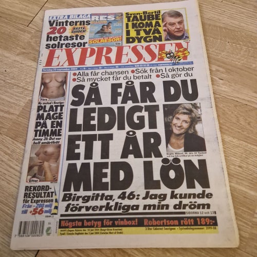 Expressen tidning från 2004