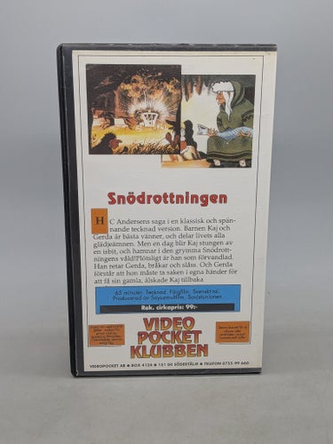 HC Andersens Snödrottningen - Videopocket Klubben - Svenskt tal - VHS
