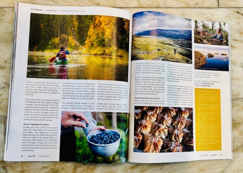 Scan Magazine - August 2025. Scandinavia Sweden tidning resor äventyr design