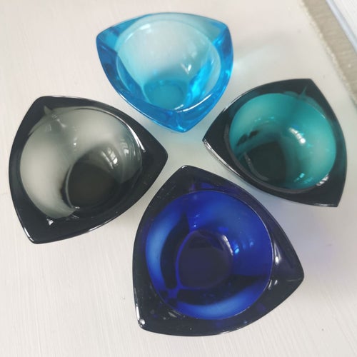 Arabia Bullseye Häränsilmä Kaj Franck Nuutajärvi - 4 glasskålar