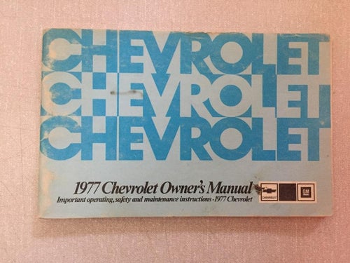 1977 Chevrolet Owner's Manual