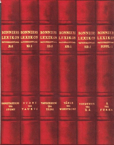 Bonniers Lexikon 1931 Gammal Broschyr
