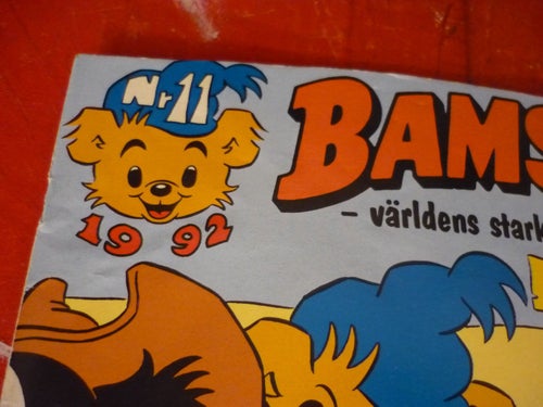 TIDNING, BAMSE, NR 11 - 1992, VÄRLDENS STARKASTE BJÖRN