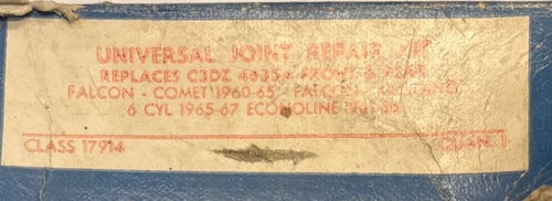 Knutkors bakhjul smörjbart AMC 63-66 Ford 60-69 Mercury 60-65