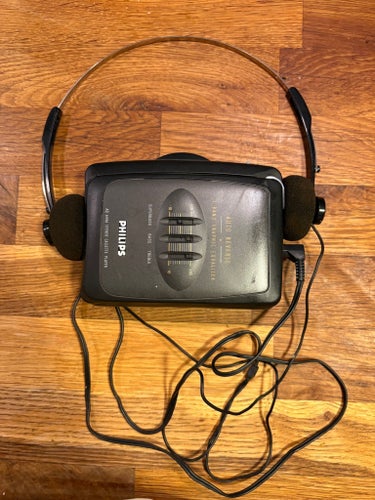 Philips AQ6446/00 Stereo Kassettbandspelare med hörlurar