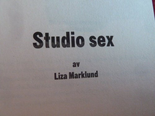 STUDIO SEX, LIZA MARKLUND, BOK, BÖCKER