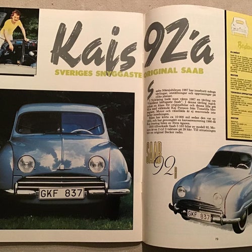 CLASSIC MOTOR NR 12 1987 SAAB 92,FORD V8 CAB,MORGAN SS,MOBYLETTE,TRIUMPH,PEGASO