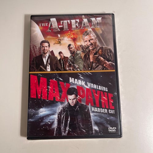 DVD - the A Team + Max Payne. Harder Cut. 2 in 1. Inplastad.