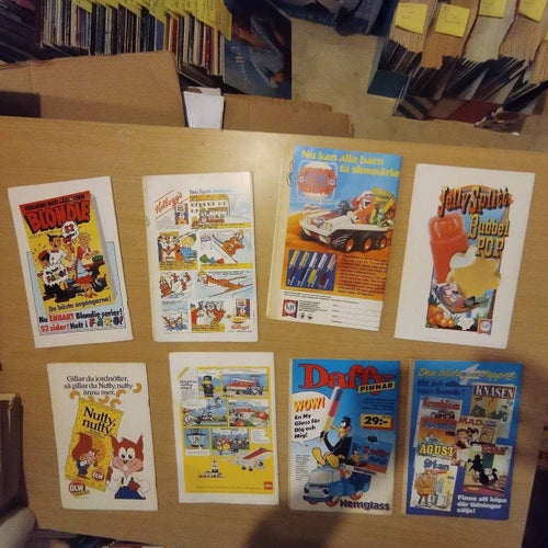 Samling 91:an 1985 flera nummer 8 styck