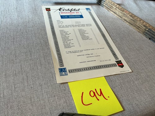 GM certifikat c94