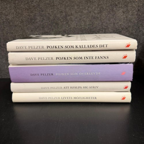 5 böcker av Dave Pelzer - Pojken som kallades Det, som inte fanns, som överlevde